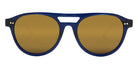 Native Ken® Hudson Sun - Translucent Cobalt Blue/12k Hinges/Solid Gold Mirrored Sunglasses