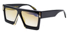 Native Ken® Octavius Marsion x Native Ken Buckhead Sun - Shiny Black/Gold Mirrored 58 Size Sunglasses
