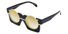 Native Ken® Octavius Marsion x Native Ken Buckhead Sun - Shiny Black/Gold Mirrored 47 Sunglasses