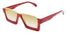 Native Ken® Octavius Marsion x Native Ken Buckhead Sun - Crimson Marble/Gold Mirrored Sunglasses