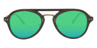Native Ken® Reade Sun - Chestnut/Green Mirrored Polarized Sunglasses