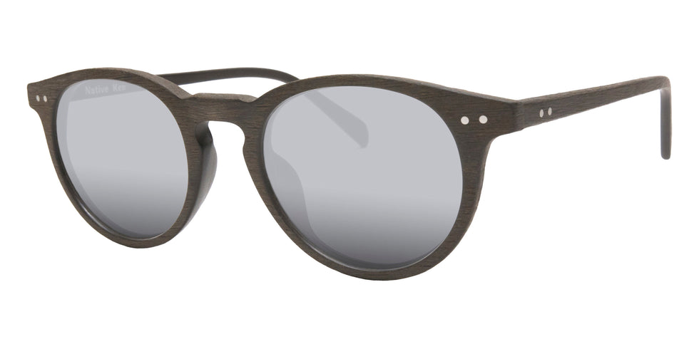 Native Ken® Spruce Sun - Chestnut/Silver Mirrored Polarized Sunglasses