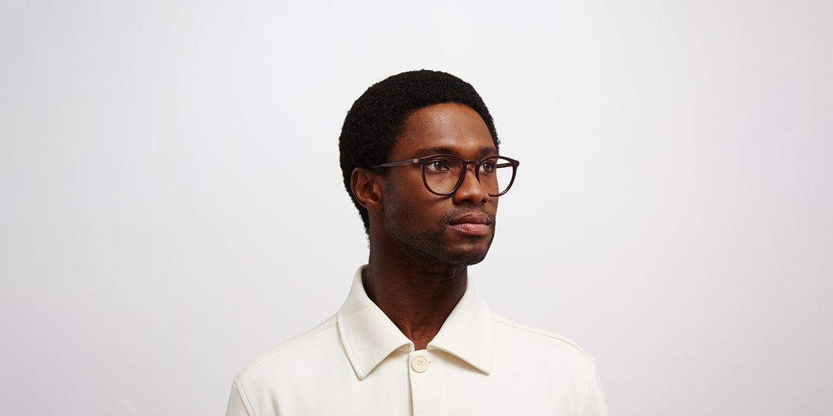 Mykita® NALA MYK NALA C126 Burgundy/Silk Purple Broncco 52 - C126 Burgundy/Silk Purple Broncco Eyeglasses
