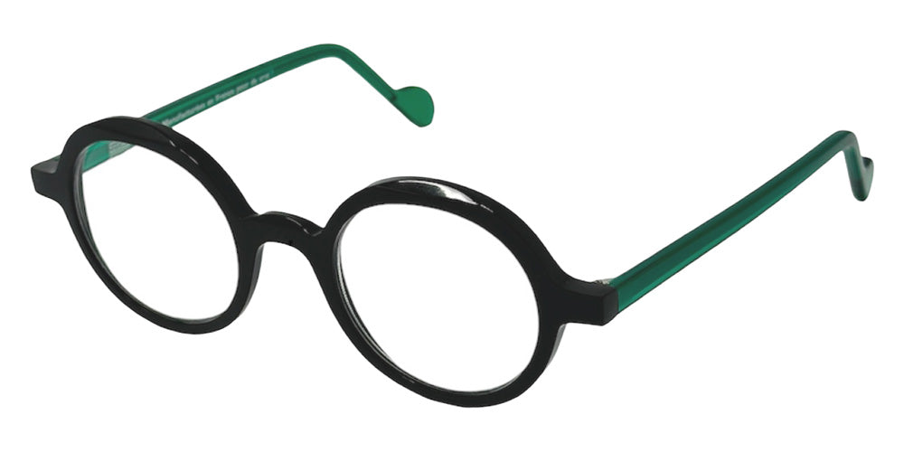 NaoNed® Amedee Eyeglasses - 2601 Dark black / Transluscent green