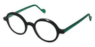 NaoNed® Amedee Eyeglasses - 2601 Dark black / Transluscent green