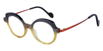 NaoNed® Ardana NAO Ardana 67106 47 - Gradient Tortoiseshell and Black / Matte Brick Orange Eyeglasses