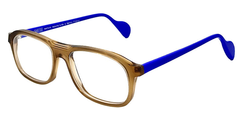 NaoNed® Arvor Eyeglasses - 2615-M Brushed clear brown /Klein blue