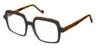 NaoNed® Aube Eyeglasses - 2617 Cold brown transluscent / Clear horn tortoiseshell