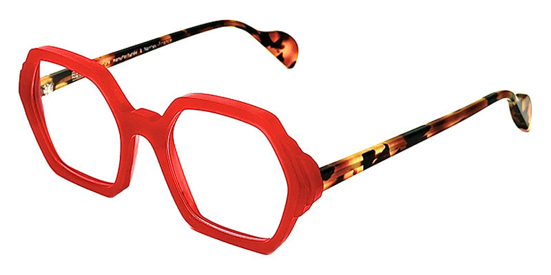 NaoNed® Bezhin Eyeglasses - 2619-M Brushed opalescent red / Tortoiseshell