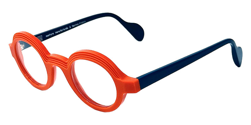 NaoNed® Bili Eyeglasses - 2606-B Opaque orange / Duck blue