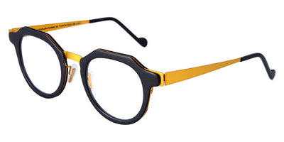 NaoNed® Men Ruz NAO Men Ruz 23ab 47 - Brushed Black/Bright Yellow Eyeglasses