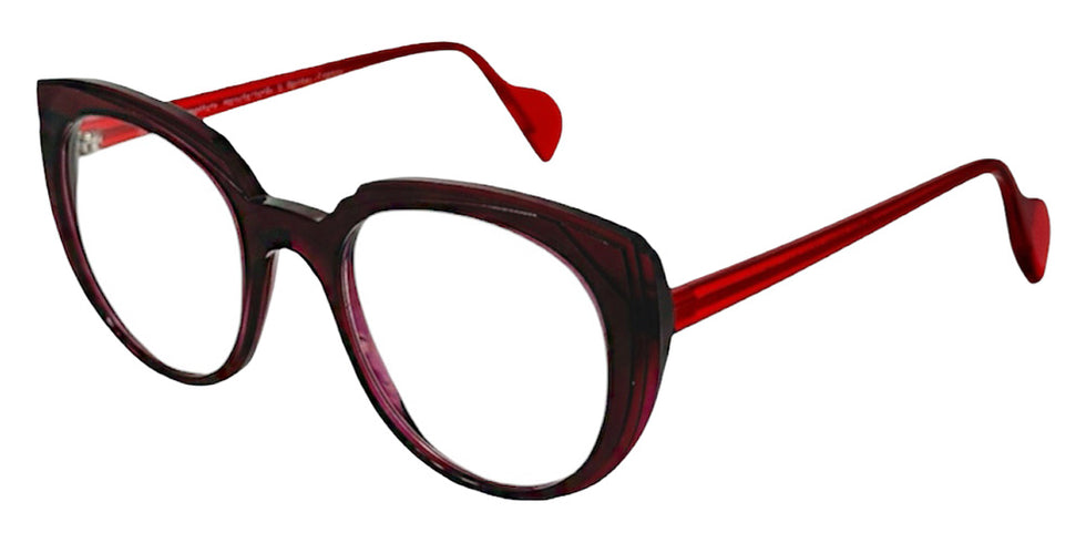NaoNed® Tevenn Eyeglasses - 2626-B Translcuent purple pink / Red