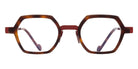 NaoNed® Trigoz NAO Trigoz 46B 43 - Matte Dark Red / Tortoiseshell Eyeglasses