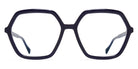 Mykita® NEELA MYK NEELA C169 Milky Indigo/Silk Gold 56 - C169 Milky Indigo/Silk Gold Eyeglasses