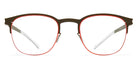 Mykita® NEVILLE MYK NEVILLE Camougreen/Tangerine 48 - Camougreen/Tangerine Eyeglasses