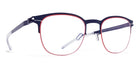 Mykita® NEVILLE MYK NEVILLE Navy/Rusty Red 48 - Navy/Rusty Red Eyeglasses