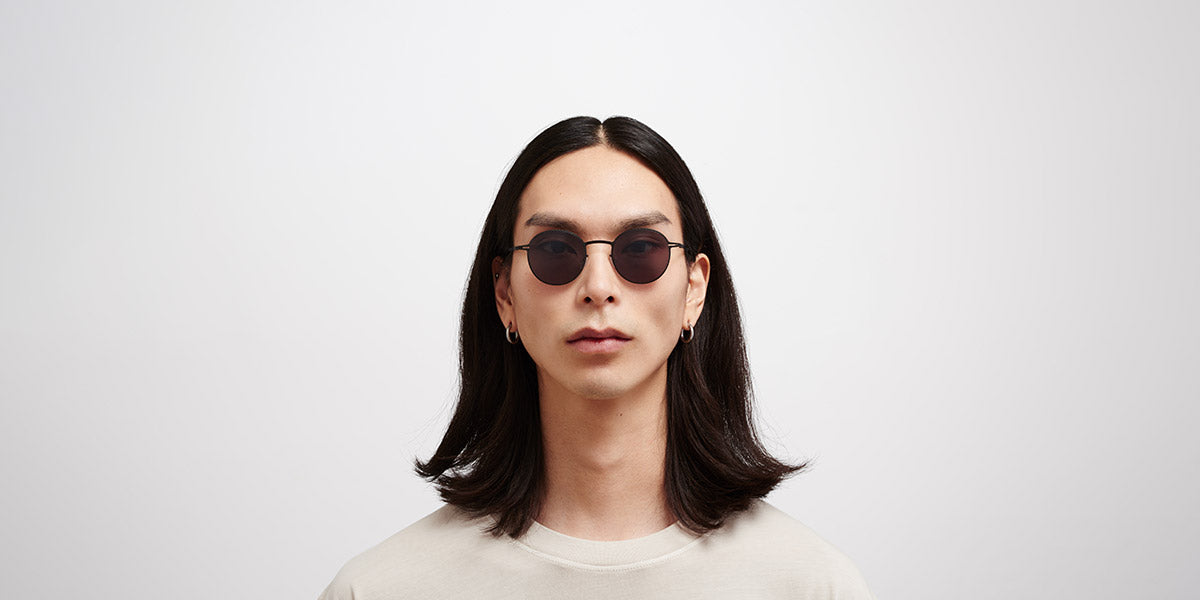 Mykita® NIS MYK NIS Black / Polarized Pro Hi-Con Grey 46 - Black / Polarized Pro Hi-Con Grey Sunglasses