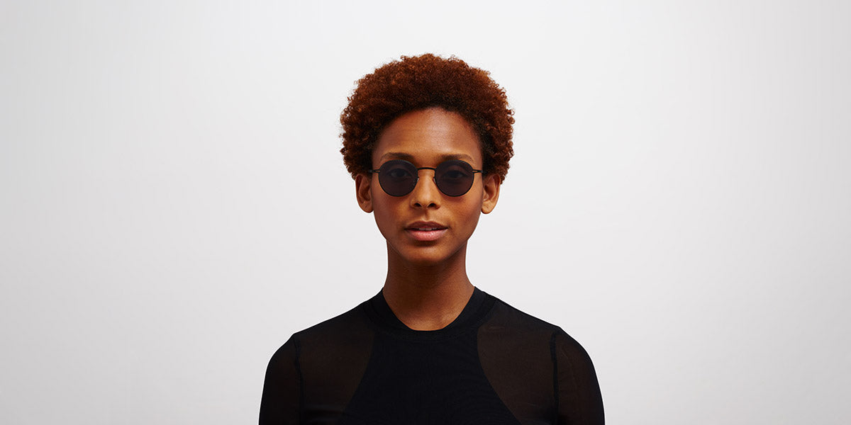 Mykita® NIS MYK NIS Black / Polarized Pro Hi-Con Grey 46 - Black / Polarized Pro Hi-Con Grey Sunglasses