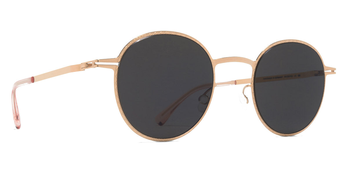 Mykita® NIS MYK NIS Champagne Gold / Dark Grey Solid 46 - Champagne Gold / Dark Grey Solid Sunglasses