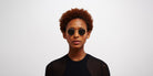Mykita® NIS MYK NIS Champagne Gold / Dark Grey Solid 46 - Champagne Gold / Dark Grey Solid Sunglasses