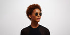Mykita® NIS MYK NIS Champagne Gold / Dark Grey Solid 46 - Champagne Gold / Dark Grey Solid Sunglasses
