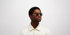 Mykita® NIS MYK NIS Champagne Gold / Dark Grey Solid 46 - Champagne Gold / Dark Grey Solid Sunglasses