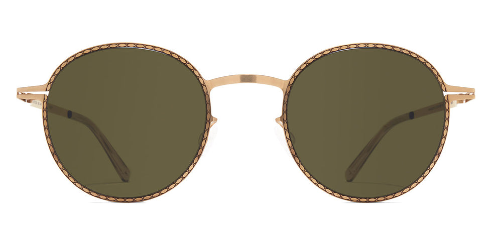 Mykita® NIS MYK NIS Champagne Gold/Black / Raw Green Solid 46 - Champagne Gold/Black / Raw Green Solid Sunglasses