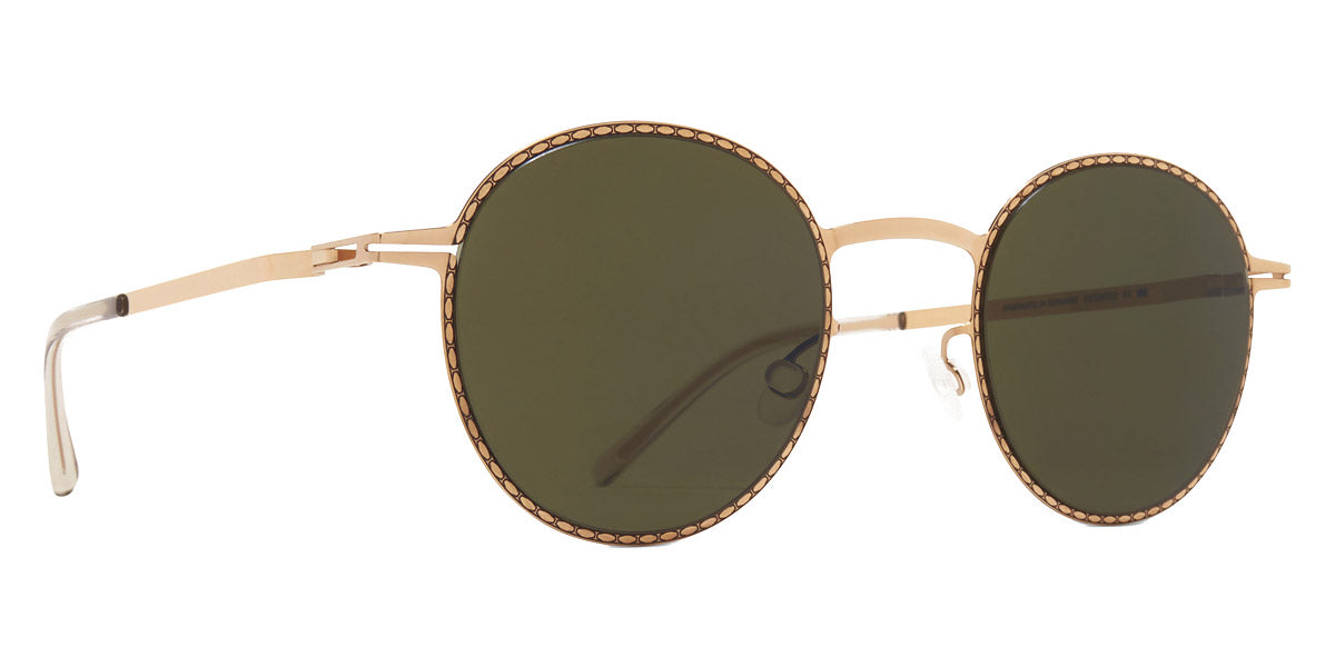 Mykita® NIS MYK NIS Champagne Gold/Black / Raw Green Solid 46 - Champagne Gold/Black / Raw Green Solid Sunglasses