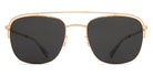 Mykita® NOR MYK NOR Champagne Gold / Dark Grey Solid 52 - Champagne Gold / Dark Grey Solid Sunglasses