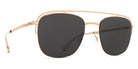 Mykita® NOR MYK NOR Champagne Gold / Dark Grey Solid 52 - Champagne Gold / Dark Grey Solid Sunglasses