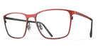 Blackfin® NORTH END BLF NORTH END 1380 55 - Red/Black Eyeglasses