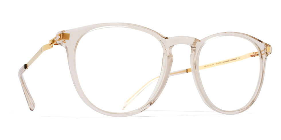 Mykita® NUKKA MYK NUKKA C1 Champagne/Glossy Gold 49 - C1 Champagne/Glossy Gold Eyeglasses