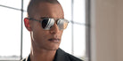 Blackfin® OCEAN PORT BLF Ocean Port Sun 1466 57 - Stone Gray/Blackfin Black With Luminar™ Ultra Hdr Lenses Sunglasses