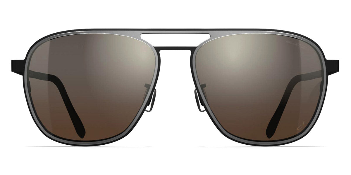 Blackfin® OCEAN PORT BLF Ocean Port Sun 1660 57 - Blackfin Black/Satin Silver With Blackfin Airglass™ Lenses Sunglasses