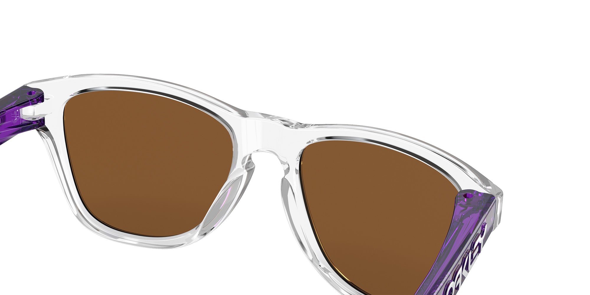 Oakley® OJ9009 FROGSKINS XXS OJ9009 900903 48 Sunglasses - Clear / Prizm Violet Mirrored