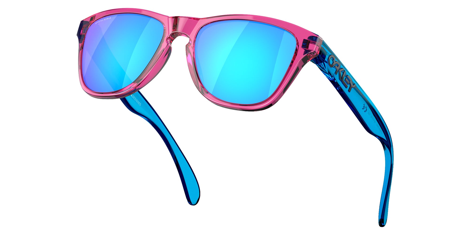 Oakley® OJ9009 FROGSKINS XXS OJ9009 900904 48 Sunglasses - Acid Pink / Prizm Sapphire Mirrored