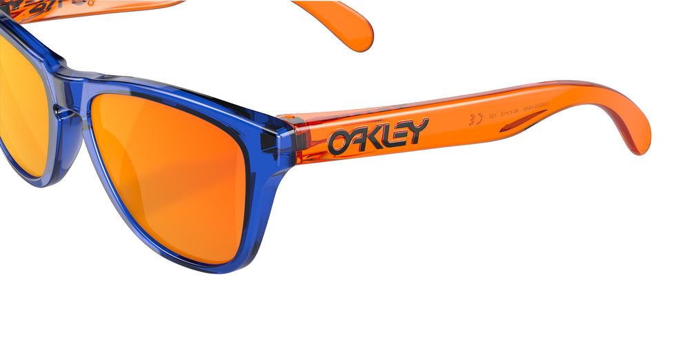 Oakley® OJ9009 FROGSKINS XXS OJ9009 900906 48 Sunglasses - Crystal Blue / Prizm Ruby Mirrored