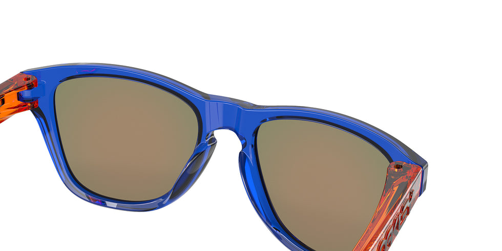 Oakley® OJ9009 FROGSKINS XXS OJ9009 900906 48 Sunglasses - Crystal Blue / Prizm Ruby Mirrored