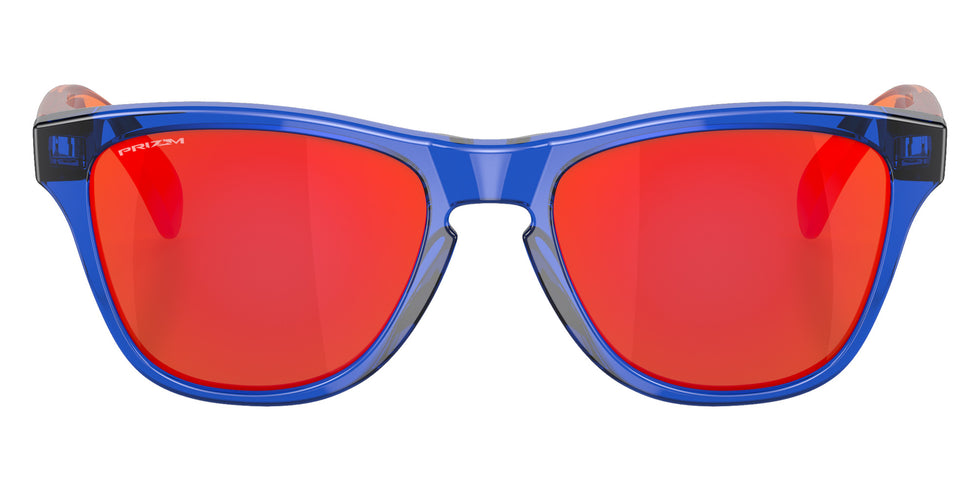 Oakley® OJ9009 FROGSKINS XXS OJ9009 900906 48 Sunglasses - Crystal Blue / Prizm Ruby Mirrored