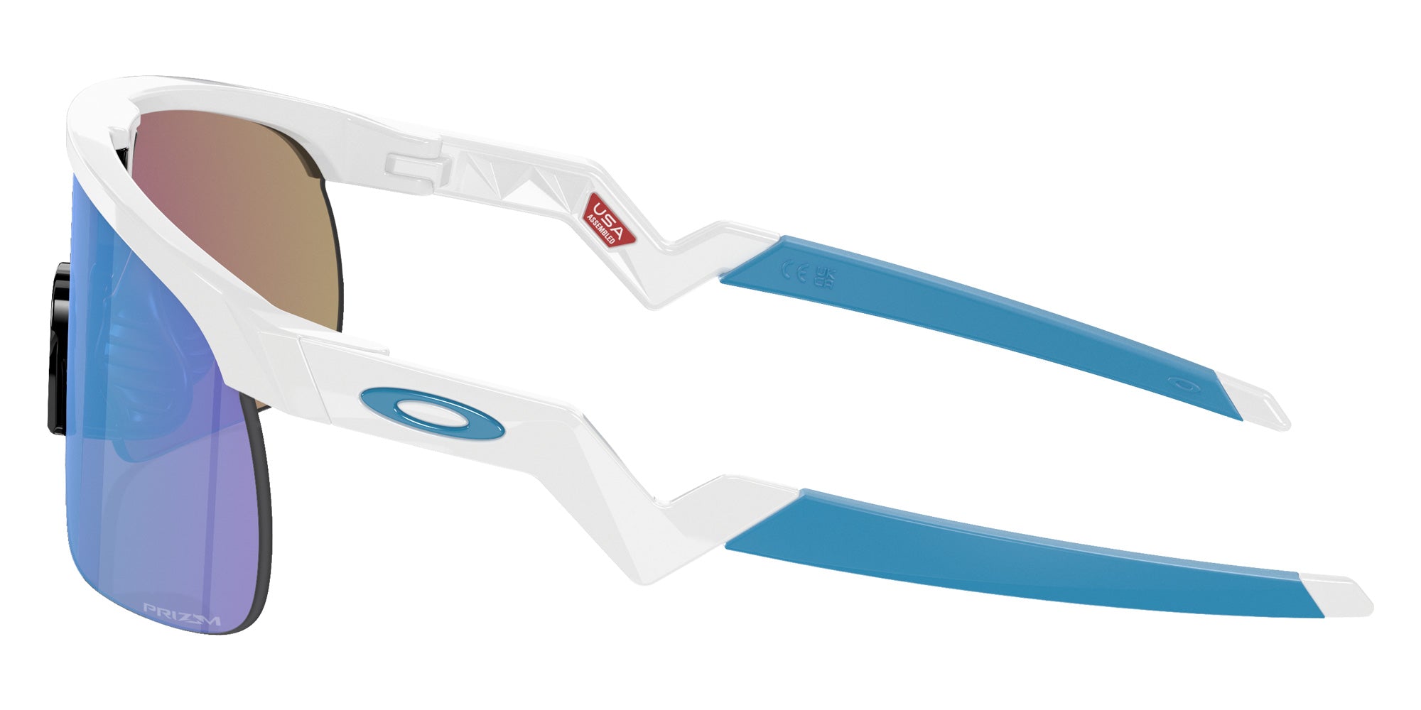 Oakley® OJ9010 RESISTOR OJ9010 901007 23 Sunglasses - Polished White / Prizm Sapphire Mirrored