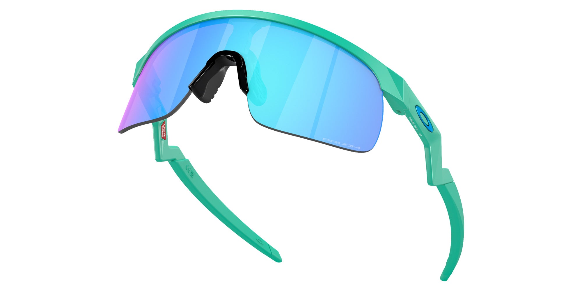 Oakley® OJ9010 RESISTOR OJ9010 901019 23 Sunglasses - Matte Celeste / Prizm Sapphire Mirrored