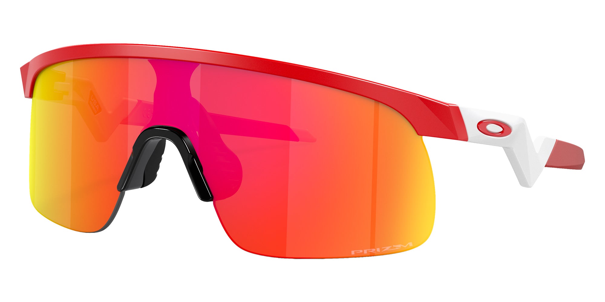 Oakley® OJ9010 RESISTOR OJ9010 901024 23 Sunglasses - Matte Redline / Prizm Field Mirrored