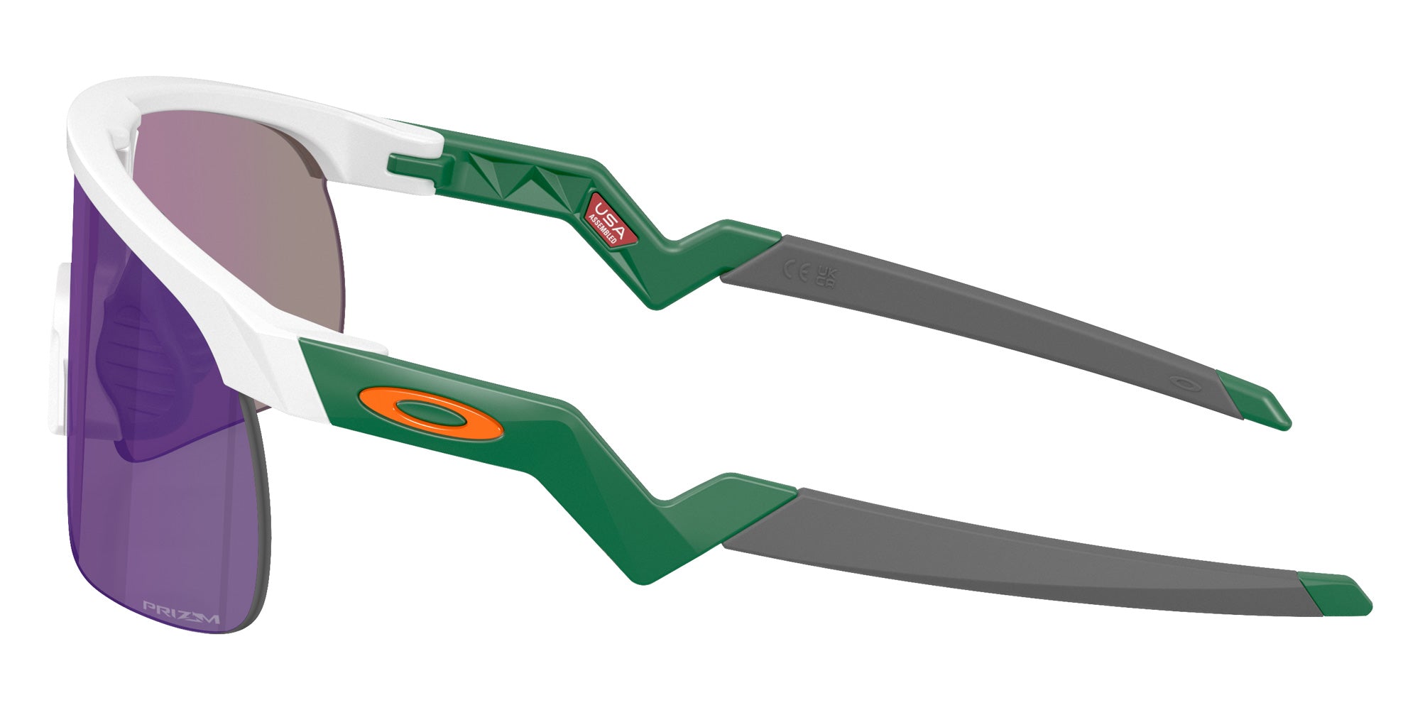 Oakley® OJ9010 RESISTOR OJ9010 901033 23 Sunglasses - Matte White / Prizm Jade Mirrored