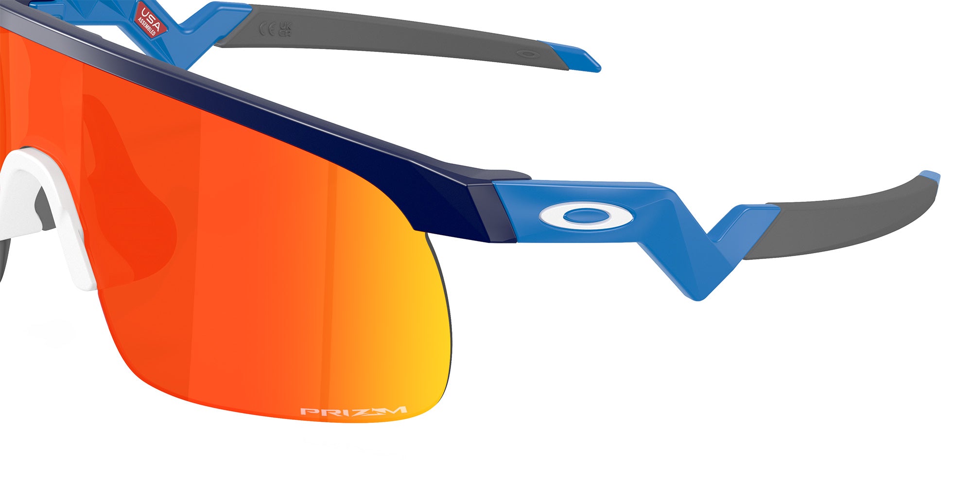 Oakley® OJ9010 RESISTOR OJ9010 901034 23 Sunglasses - Matte Navy / Prizm Ruby Mirrored
