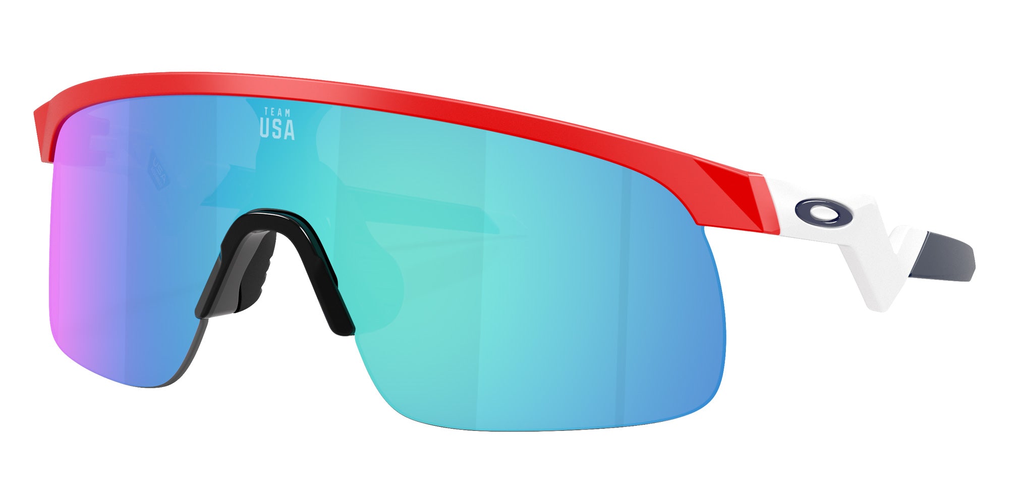 Oakley® OJ9010 RESISTOR OJ9010 901035 23 Sunglasses - Matte Redline / Prizm Sapphire Mirrored