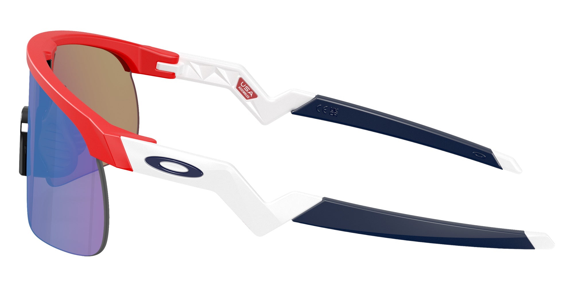 Oakley® OJ9010 RESISTOR OJ9010 901035 23 Sunglasses - Matte Redline / Prizm Sapphire Mirrored