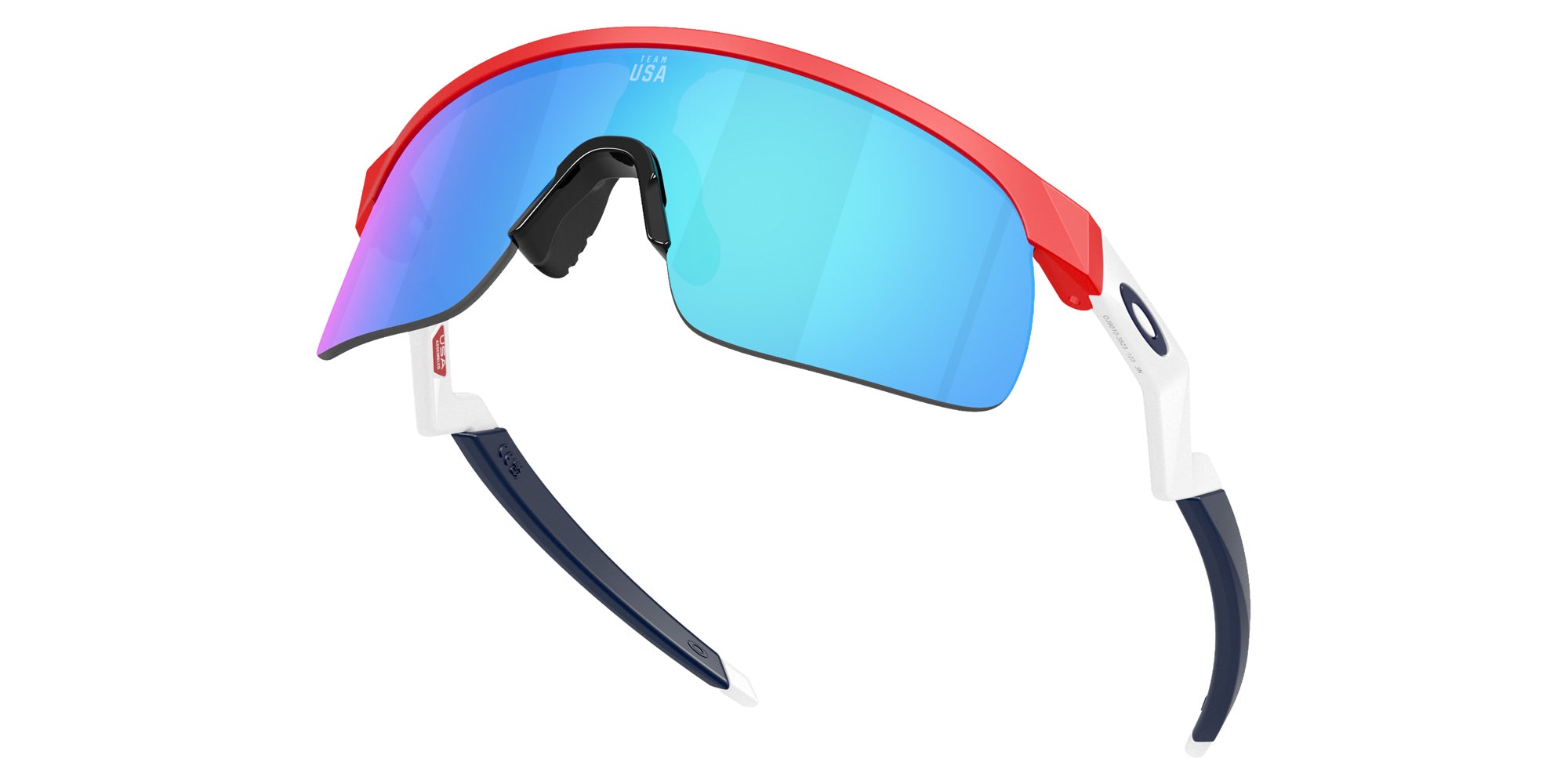 Oakley® OJ9010 RESISTOR OJ9010 901035 23 Sunglasses - Matte Redline / Prizm Sapphire Mirrored