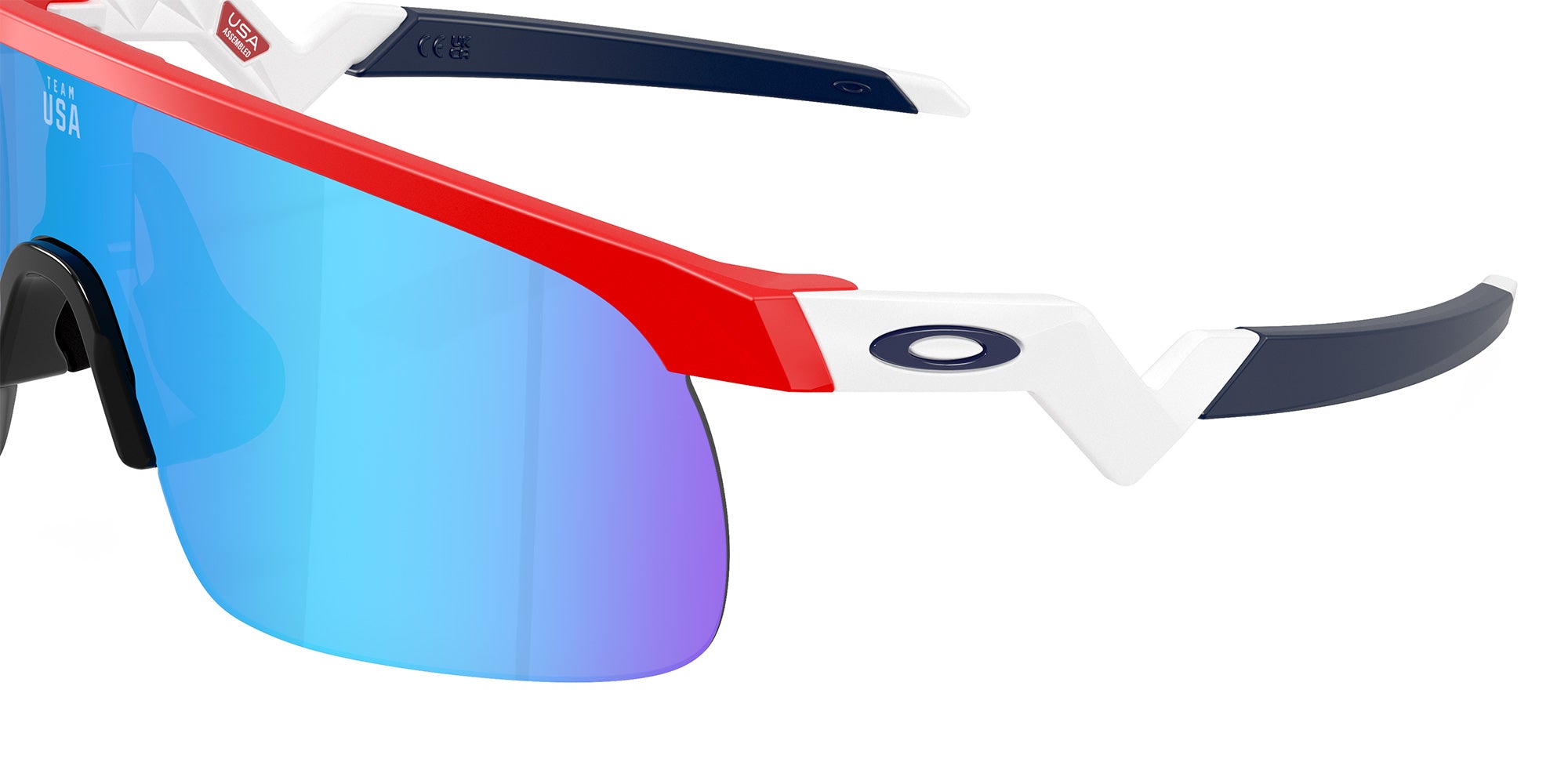 Oakley® OJ9010 RESISTOR OJ9010 901035 23 Sunglasses - Matte Redline / Prizm Sapphire Mirrored