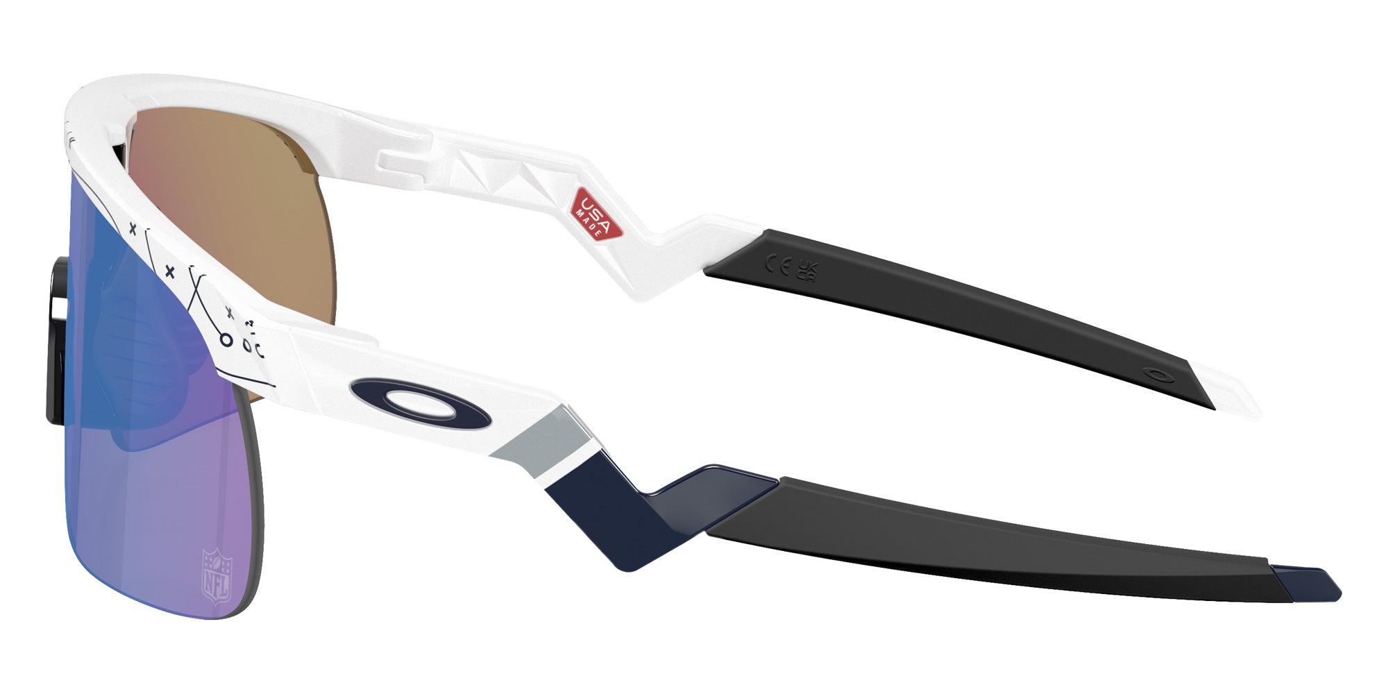 Oakley® OJ9010 RESISTOR OJ9010 901036 23 Sunglasses - White / Prizm Sapphire Mirrored