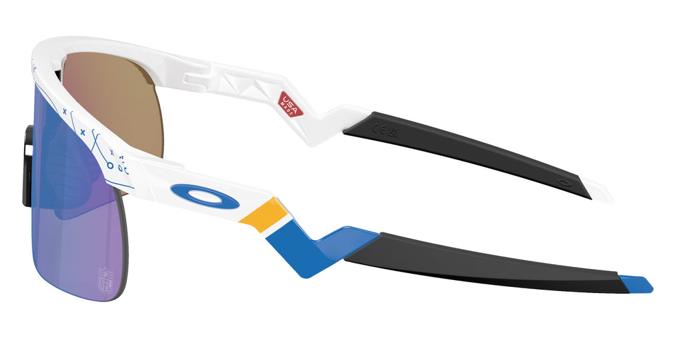 Oakley® OJ9010 RESISTOR OJ9010 901038 23 Sunglasses - White / Prizm Sapphire Mirrored 901038